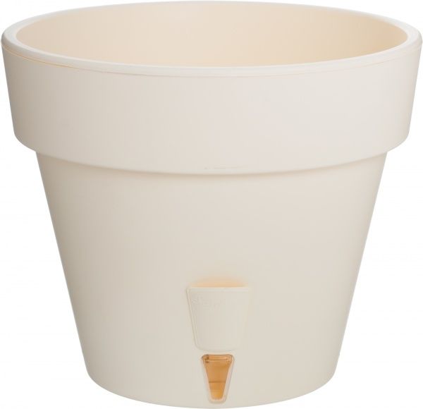 Горщик пластиковий Santino Latina круглий 5,6л кремовий (L3 KRE) 