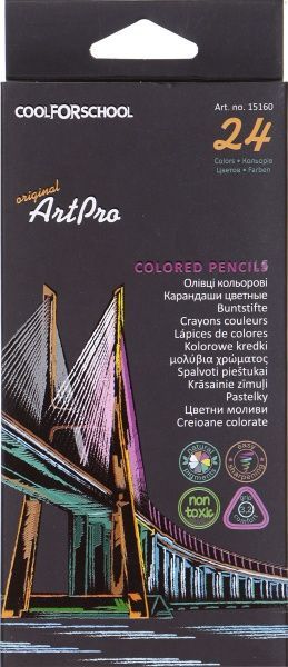 Олівці кольорові Art Pro CF15160 24 шт. Cool For School