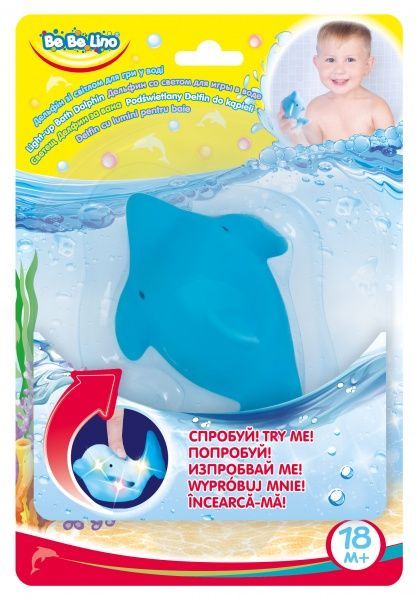 Игрушка Bebelino Дельфин со светом для игры в воде 58094