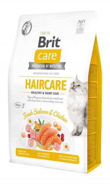 Корм Brit Care GF Haircare курка та лосось 2 кг 171306