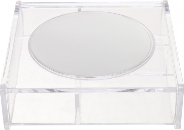 Органайзер для косметики Luna с зеркалом 15х15х4.7 см прозрачный 