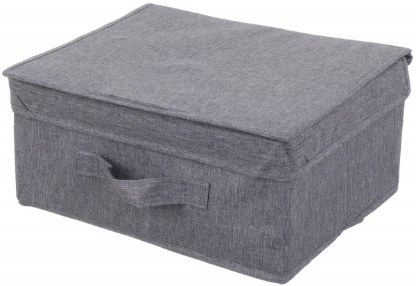 Ящик для зберігання із кришкою SO04127 London темно-сірий 140x250x300 мм