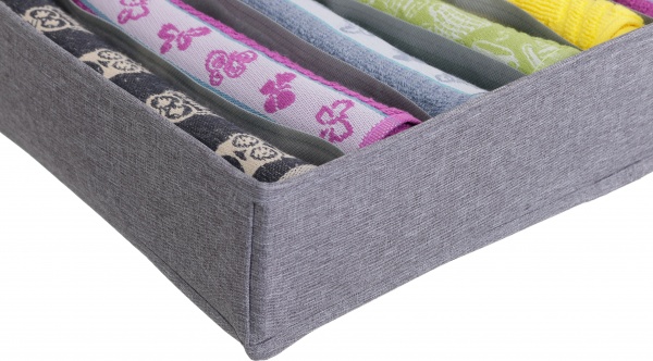 Органайзер для белья SO04117-1 London темно-серый 6 секций 90x320x320 мм