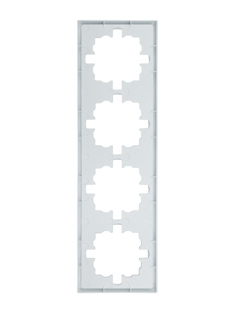 Рамка чотиримісна HausMark Juna універсальна білий