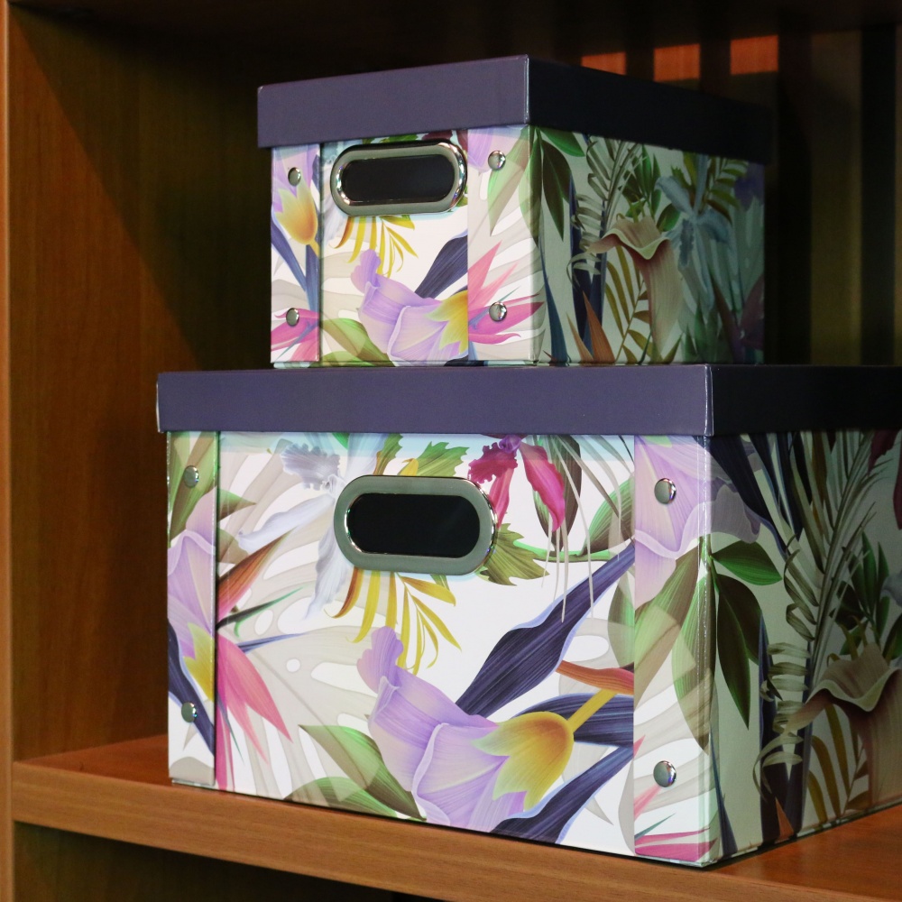 Ящик для зберігання Union CN240426-1 різнокольоровий Flowers 250x490x390 мм