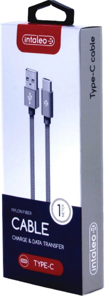 Кабель Intaleo CBGNYT1 USB Type-C 1 м сірий (1283126489136)