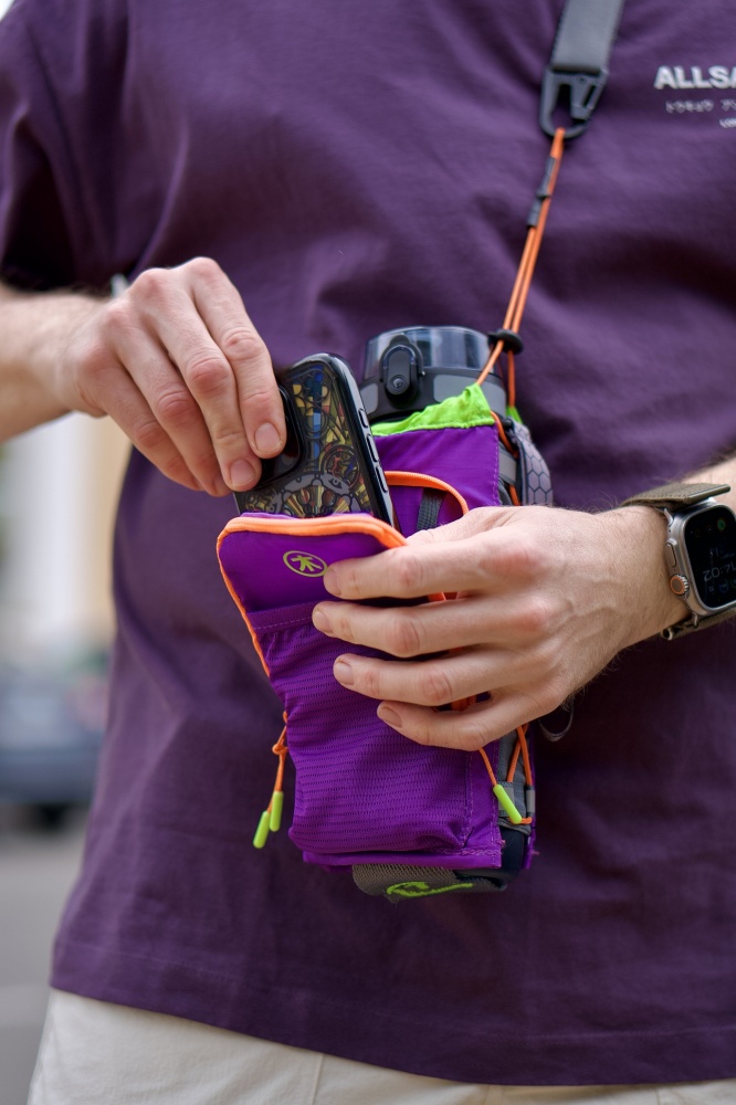 Сумка для пляшки ROOTS Osaka фіолетова RTS-04 фіолетовий