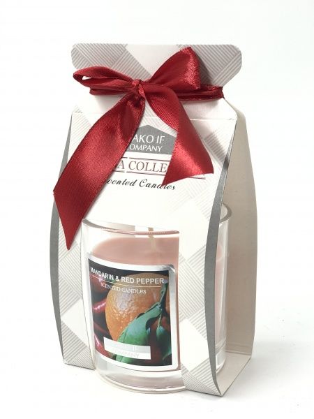 Свічка Verona Collection, Мандарин-Червоний перець 70x76 мм, 125 г арт.208 Pako-If