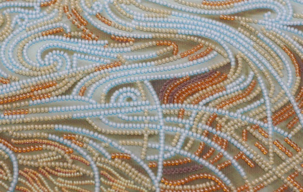 Набор для вышивания бисером на натуральном художественном холсте Латте АВ-518 Абрис Арт 