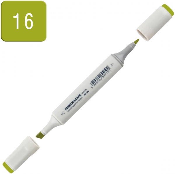 Маркер спиртовой FINECOLOUR Sketch EF100-16 темно-желтовато-зеленый 