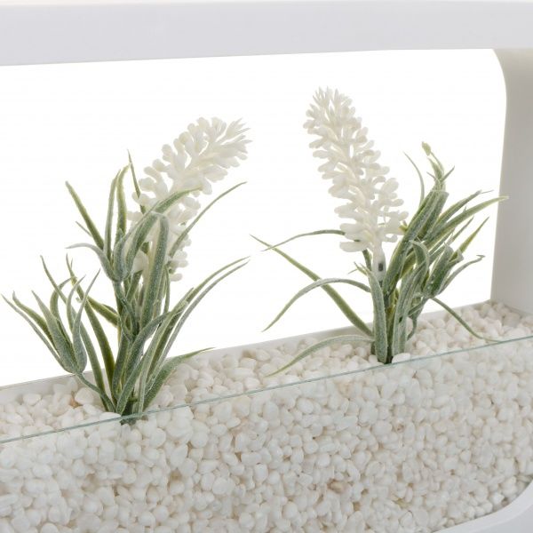 Декор настенный Nature прямоугольный 38x20,5 см белый 