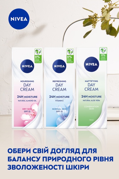 Крем для лица дневной Nivea Интенсивное увлажнение 24 часа 50 мл