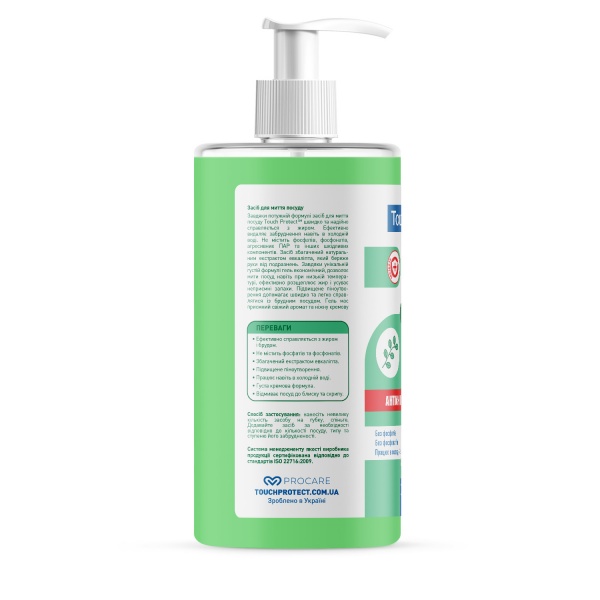 Средство для ручного мытья посуды Touch Protect Антижир с эвкалиптом 1л