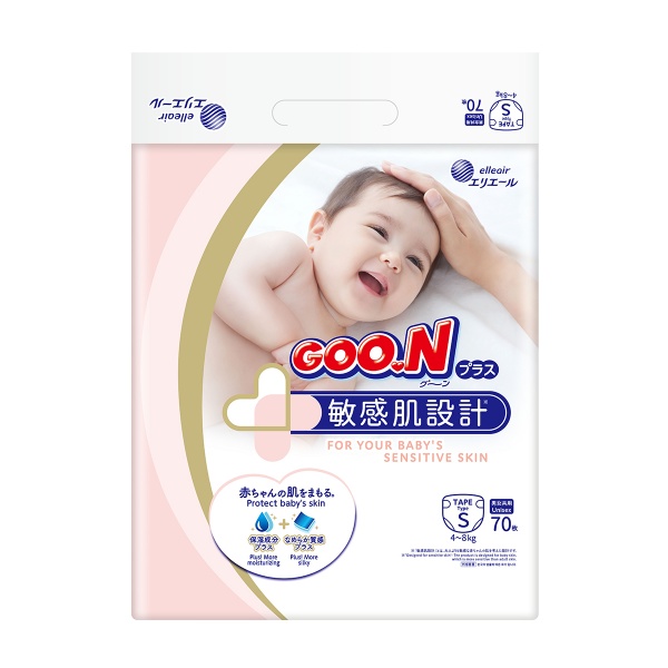 Подгузники Goo.N Plus S 4-8 кг 70 шт.