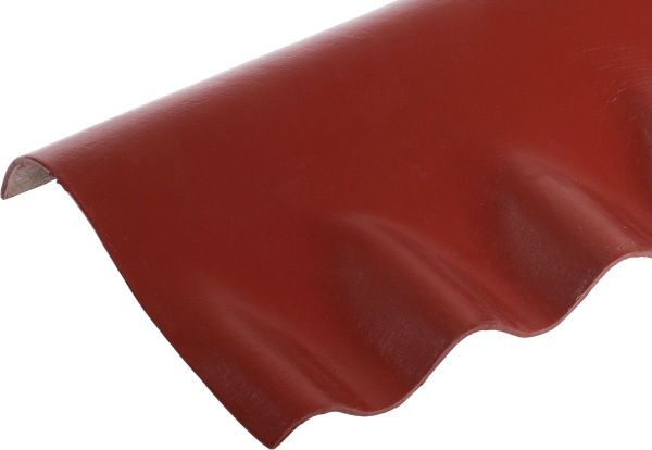 Гребень волокнистоцементный IFCEM КС-2 1130х385 мм бордо