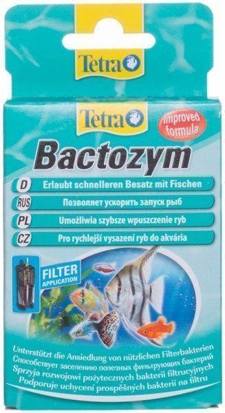 Препарат Tetra Bactozym кондиционер с культурой бактерий 10 капсул