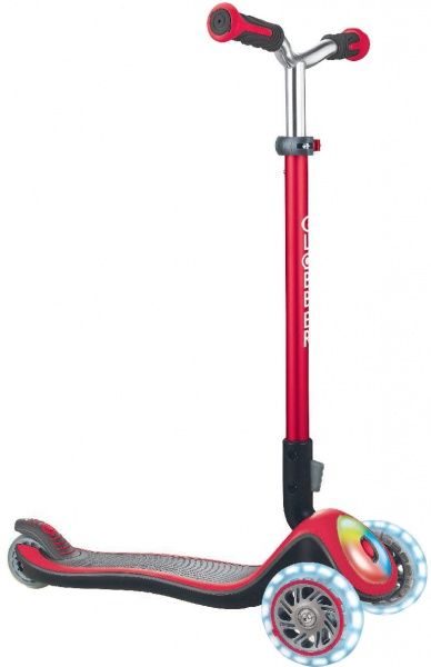 Самокат Globber Elite Prime с подсветкой красный 444-802 