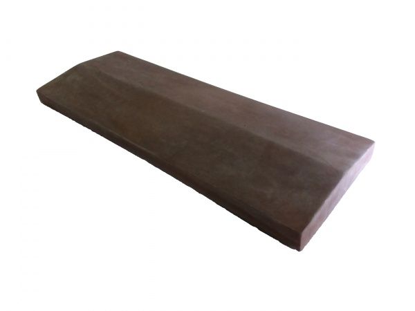 Крышка на забор 180x500x35 мм черный Литос 