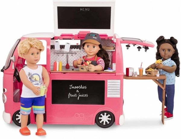 Набор Our Generation Продуктовый фургон розовый BD37969Z