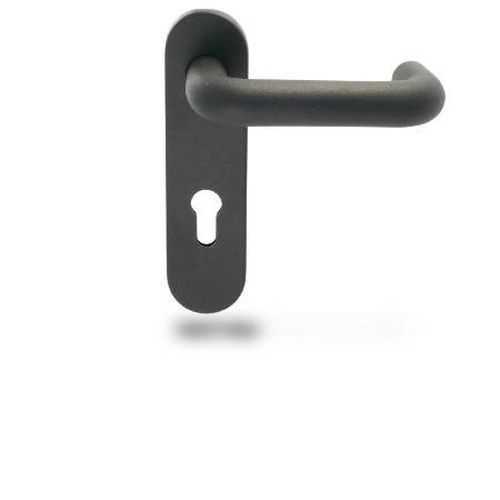 Ручка на планці Apecs HP-72.1303 циліндричний 72 мм чорний