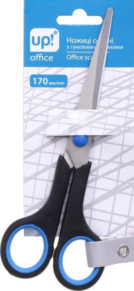 Ножиці офісні з гумовими вставками 170 мм UP! (Underprice)