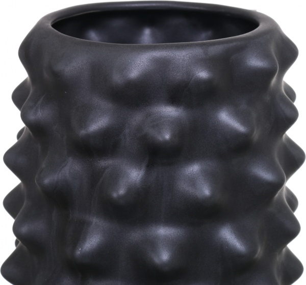 Ваза керамическая черный Сандвик 13,5х36,5 см