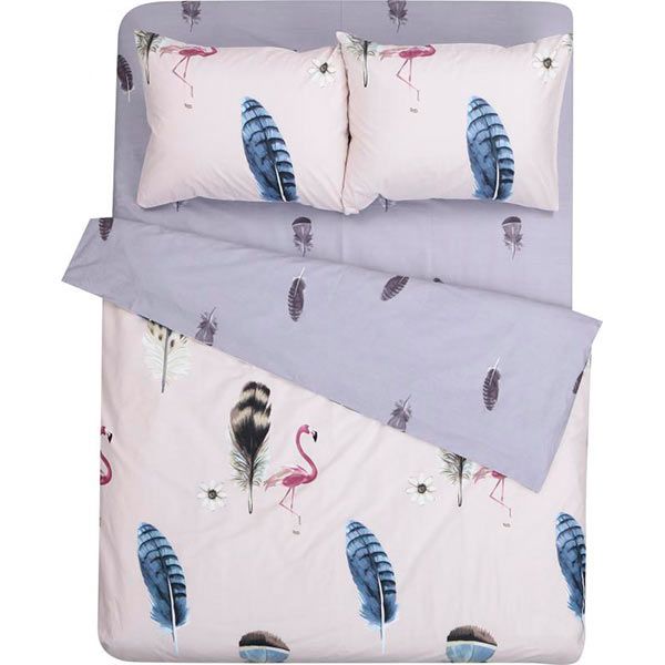Комплект постільної білизни Flamingo 1,5 фіолетовий La Nuit 