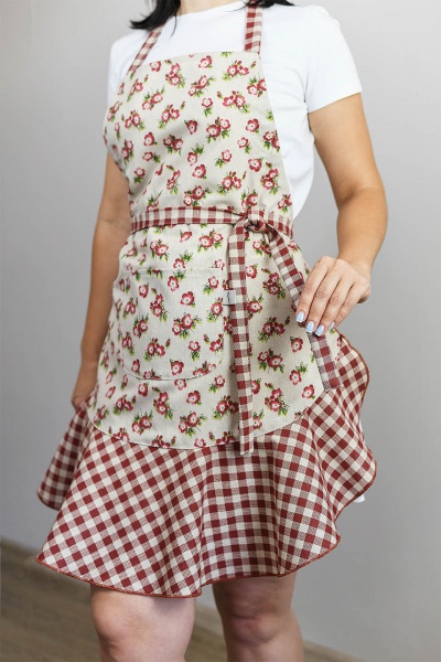 Фартук Lucy Бордо цветок La Nuit