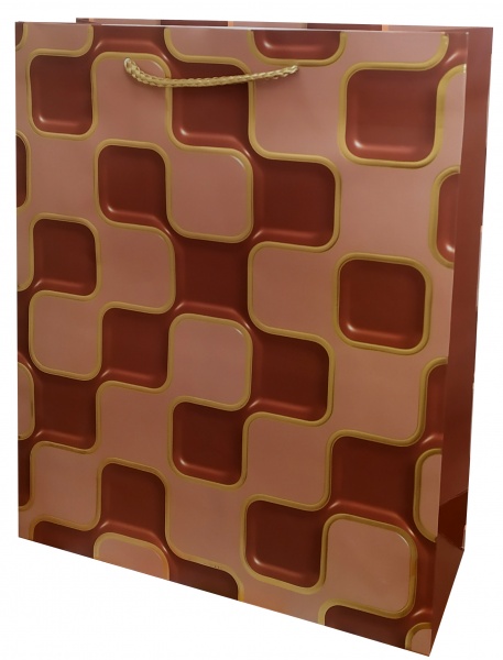 Пакет подарочный 30x40x10 см премиум-класса (високой плотности, с тиснением фольгой) Happycom International