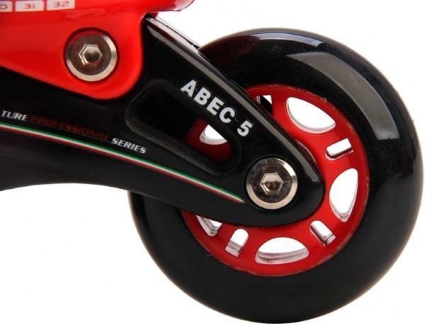 Роликові ковзани Ferrari FK7-BLACK р. 29-32 червоний