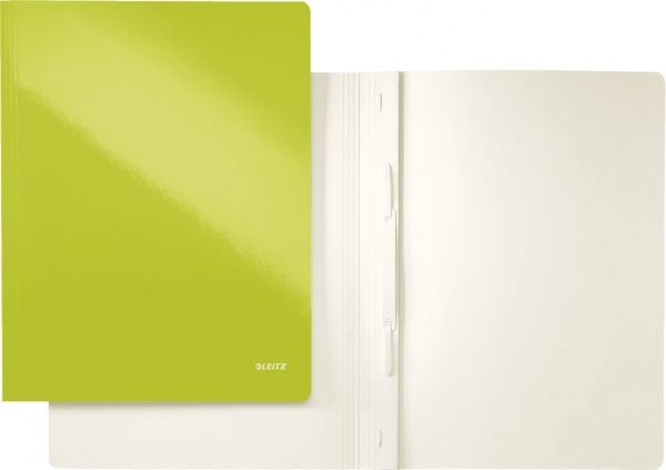 Скоросшиватель WOW 250 л. А4 зеленый металлик 30010064 Leitz