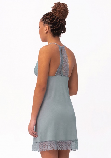 Нічна сорочка Roksana Josephine 1341/60305 р.XXL сіро-блакитний