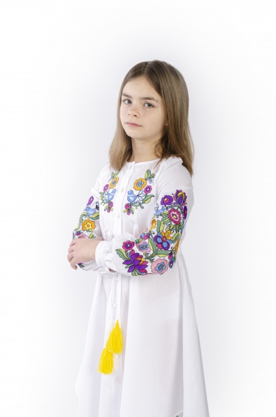 Платье Эдельвика 272-22/09 р.122 белый 