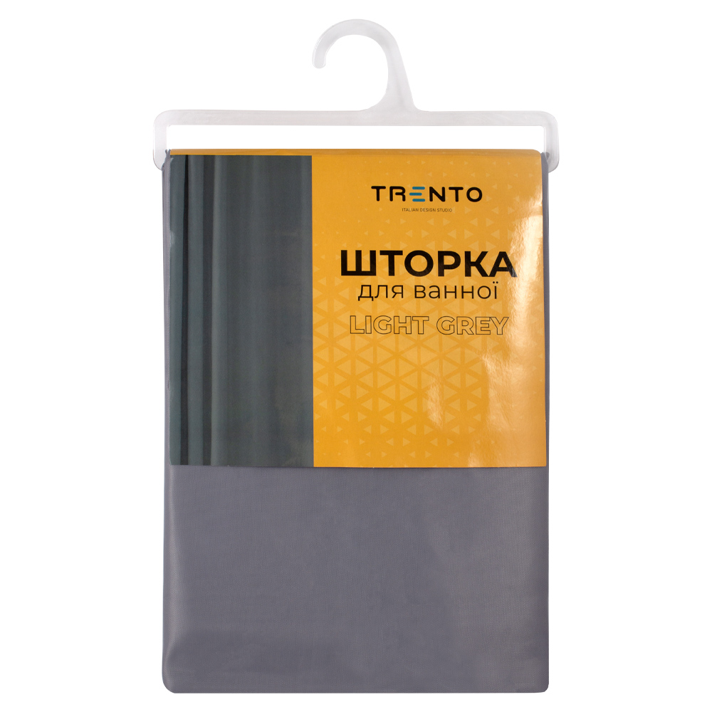 Шторка для ванны Trento Light Grey 200х200 см 66732