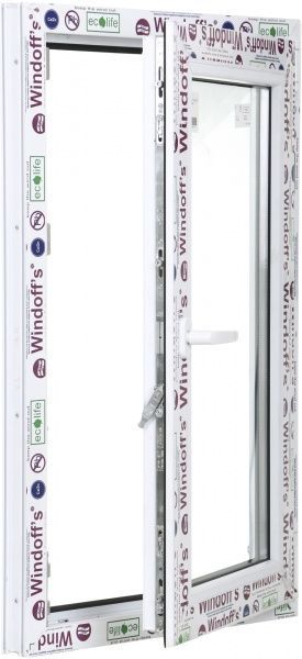 Вікно поворотно-відкидне Windoff's 58 800x1000 мм праве 