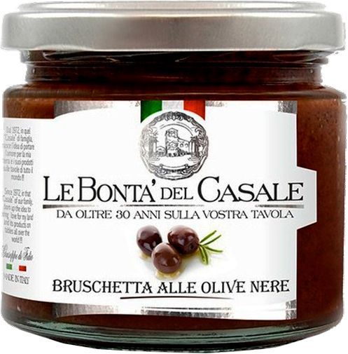 Соус Le Bonta'del Casale Брускетта с черными оливками 180 г (8000014954742)