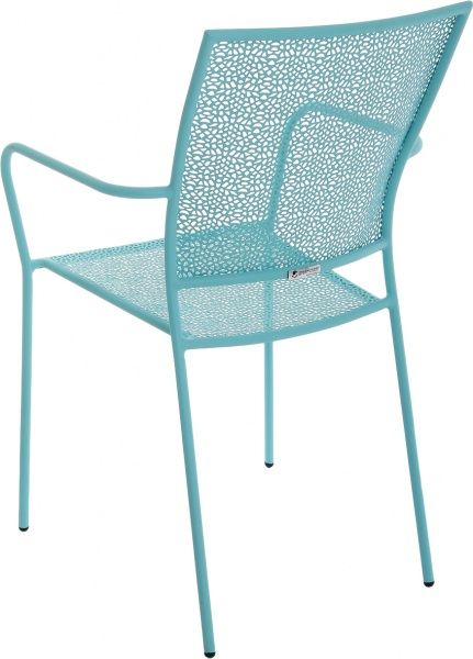 Стул металлический Mykonos 87x54x55 см бирюзовый  