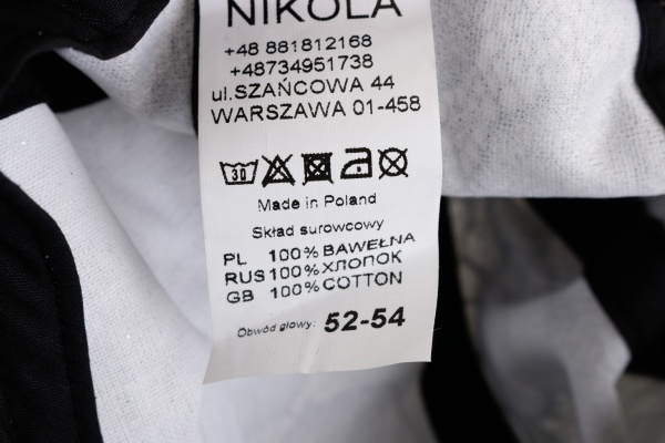 Кепка для девочек Pampona 21 L 15 р.52 черный 