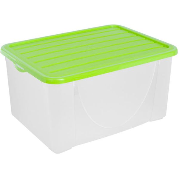 Контейнер с кришкой Алеана 122044 40 л оливковый 298x545x377 мм