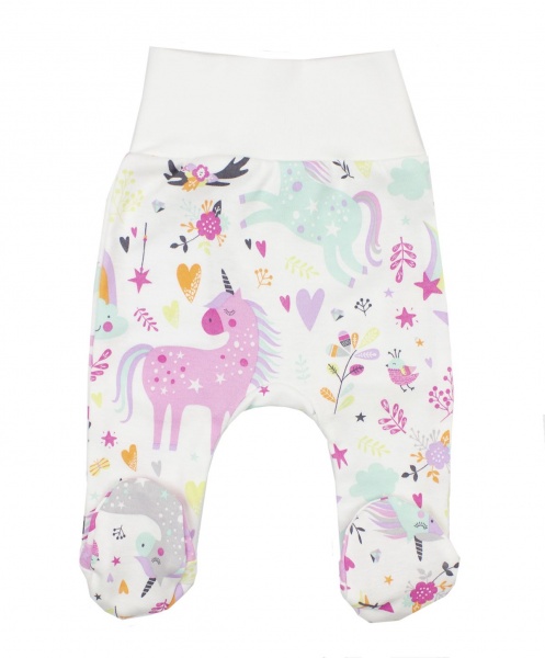 Ползунки детские Bambinelli Единорог р.56 белый с рисунком 