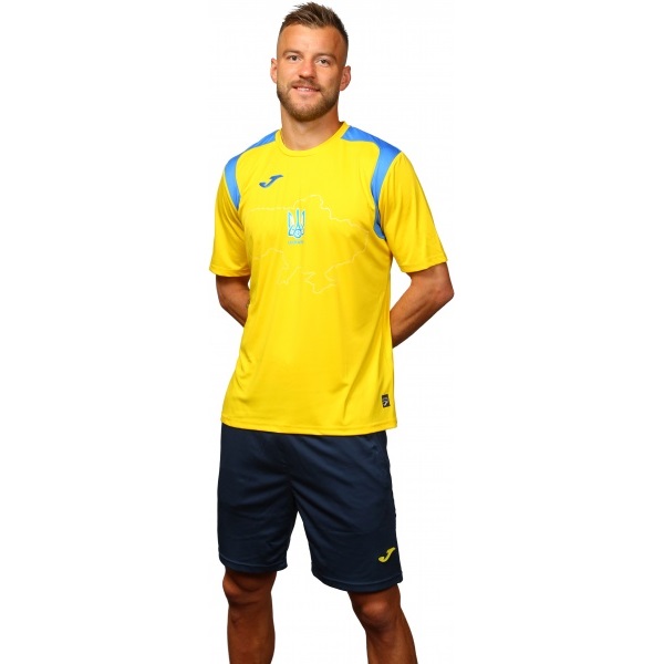Футболка форми збірної України 2021 Joma Ukraine Official Replica T-shirt 101264.907 р.XL жовтий