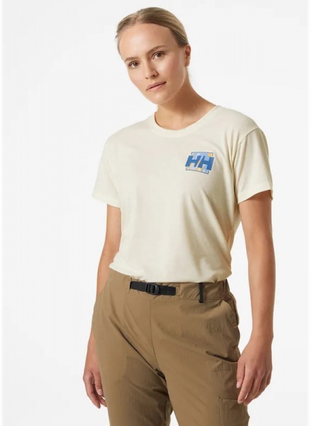 Футболка Helly Hansen W SKOG RECYCLED GRAPHIC TEE 63083-513 р.S блакитний