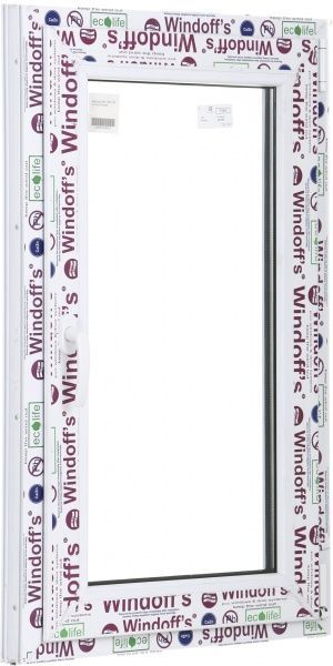 Вікно поворотно-відкидне Windoff's 58 800x1000 мм праве 