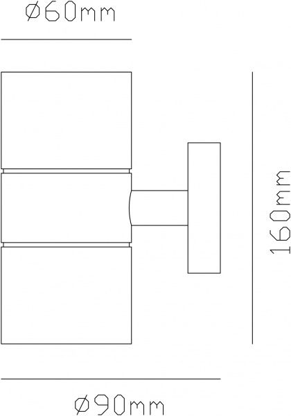 Світильник вуличний настінний Expert Hudson ELNX-SS120C-W GU10 35 Вт IP44 хром 