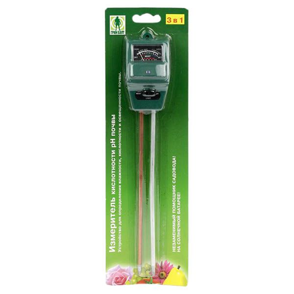 Измеритель кислотности pH Грин Бэлт 3 в 1 06-091