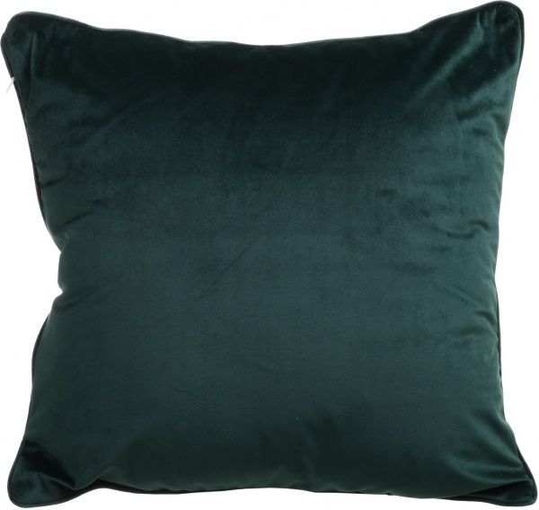 Подушка декоративная Велюр 45x45 см темно-зеленый La Nuit 