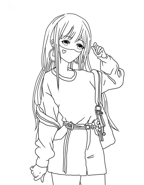 Раскраска «#girls#fashion#manga» 978-617-7853-21-2