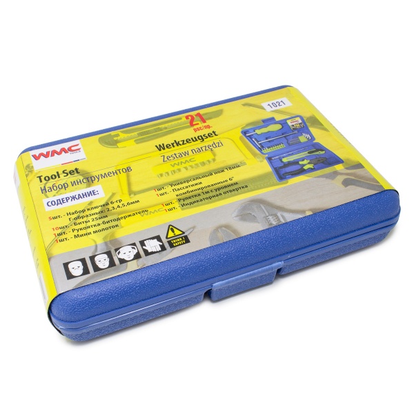 Набор ручного инструмента WMC TOOLS 21 шт. WT-1021