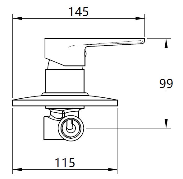 Смеситель для душа Mixxen THOMAS хром вмонт. MXTA0671