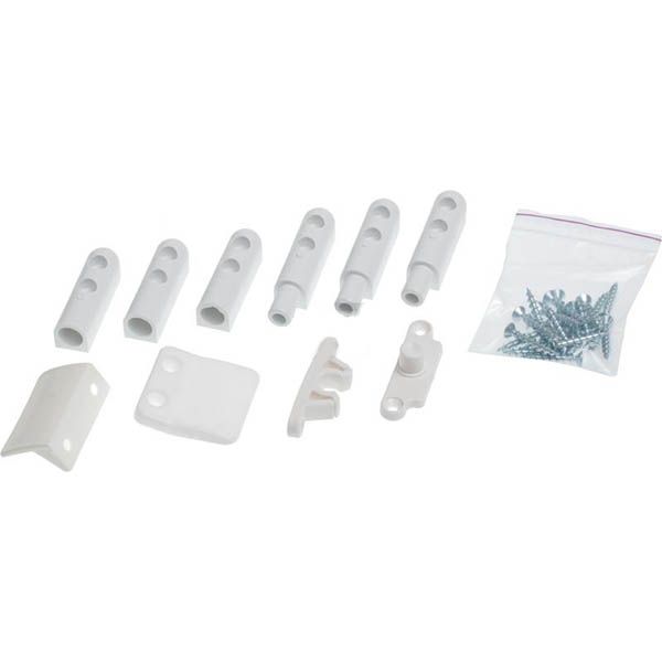Комплект креплений для дверной москитной сетки белый
